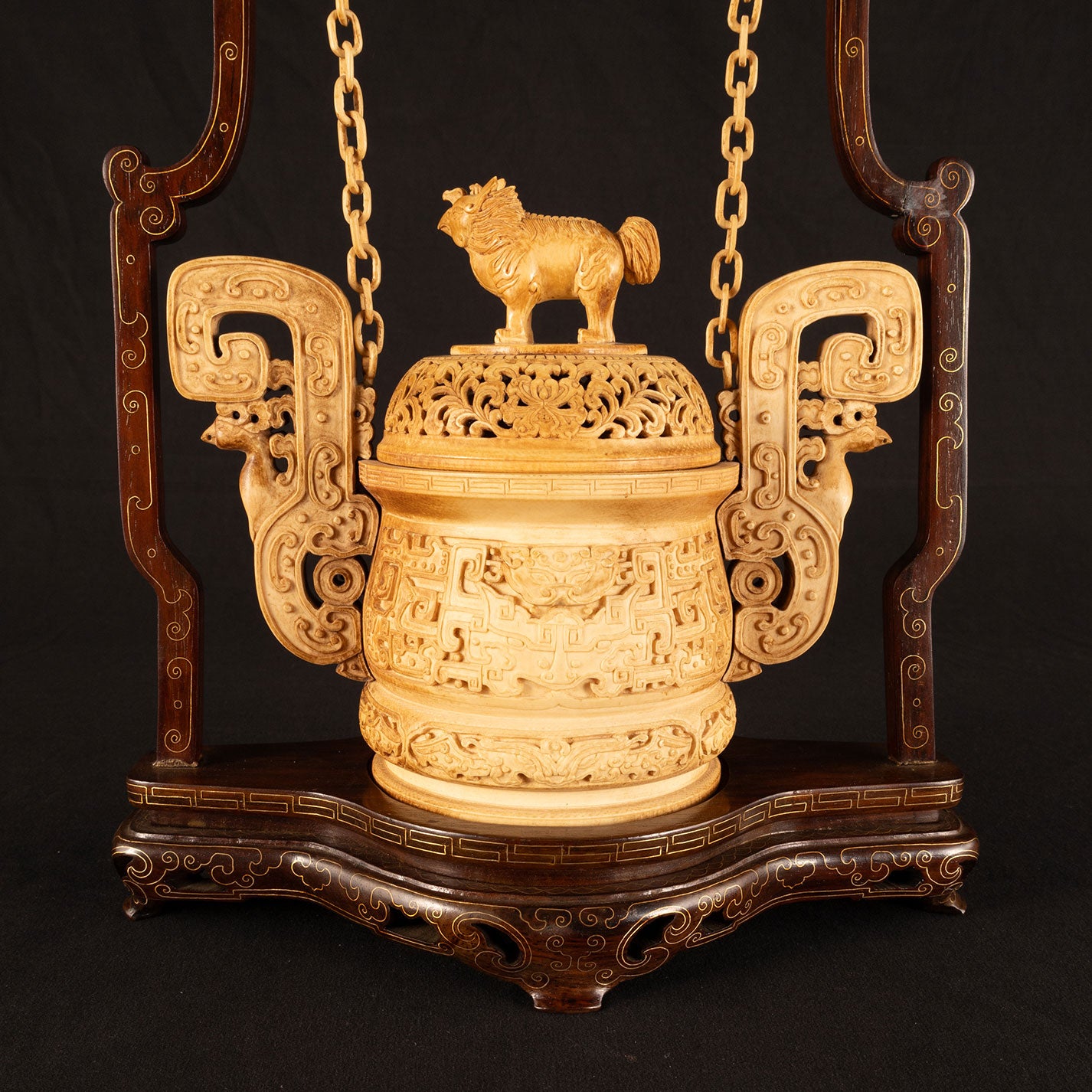 Ivory incense burner