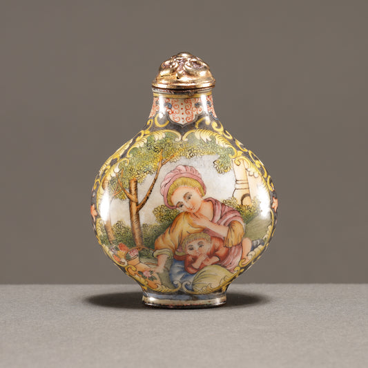 琺瑯人物図鼻煙壺