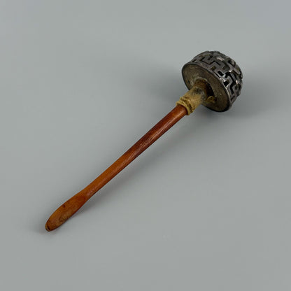 牛角包銀鼻煙壺