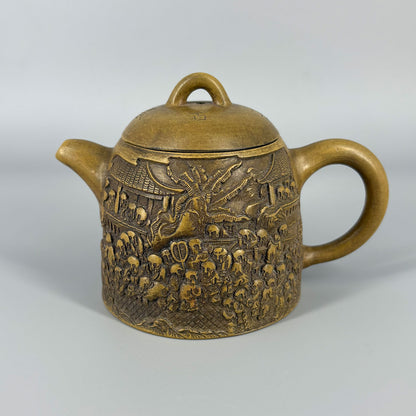 白泥五百羅漢茶壺