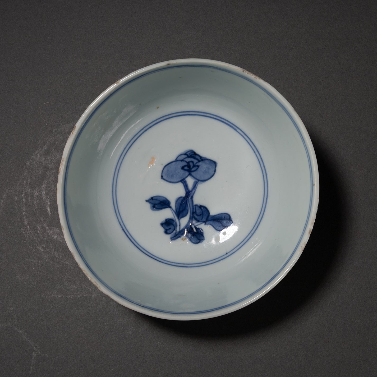 青花鳳穿花紋碗