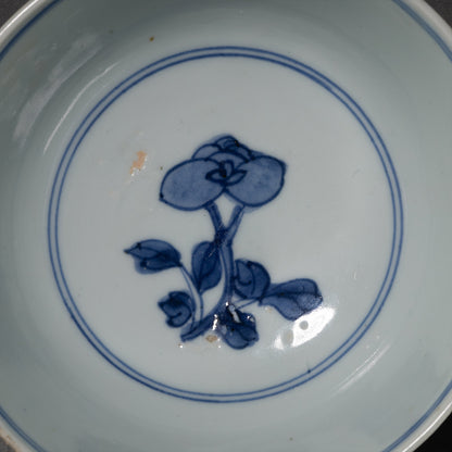 青花鳳穿花紋碗