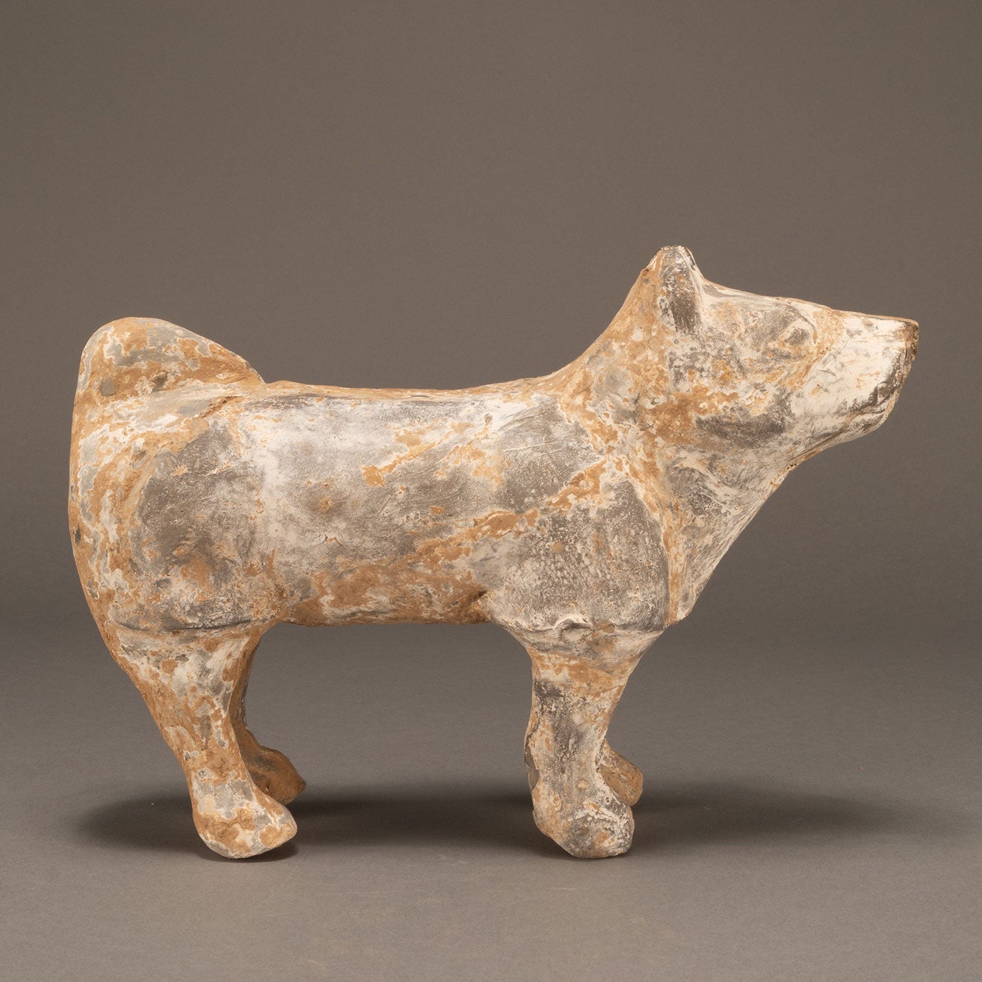 Ancient Ceramic Statue Dog