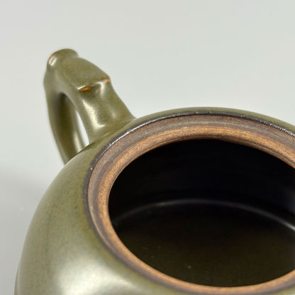 茶葉末釉竹節壺