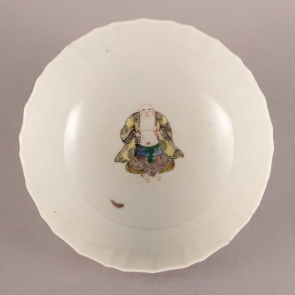 五彩人物紋碗