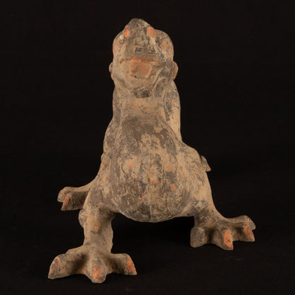 Painted Dragon Terracotta Statue