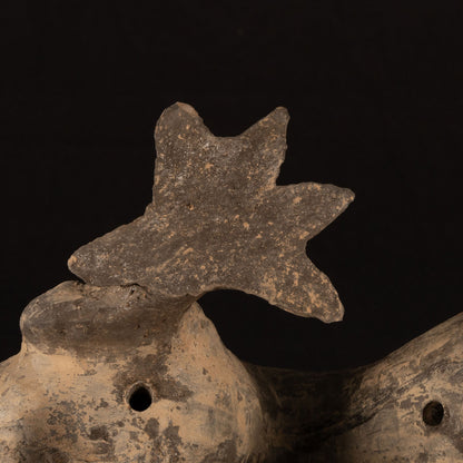 Painted Dragon Terracotta Statue