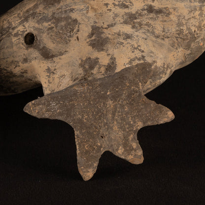 Painted Dragon Terracotta Statue