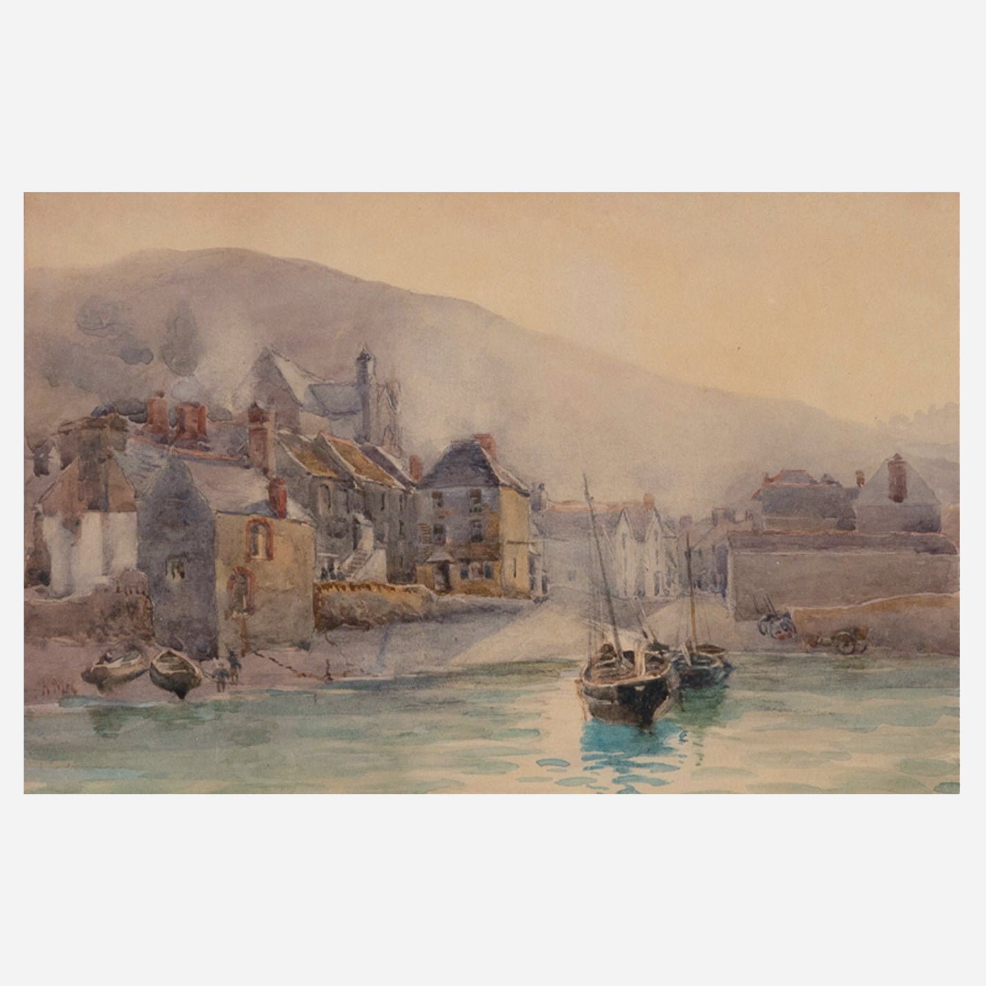 [A0215] Unknown Artist "Fishers Village"